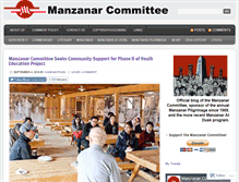 Tablet Screenshot of blog.manzanarcommittee.org